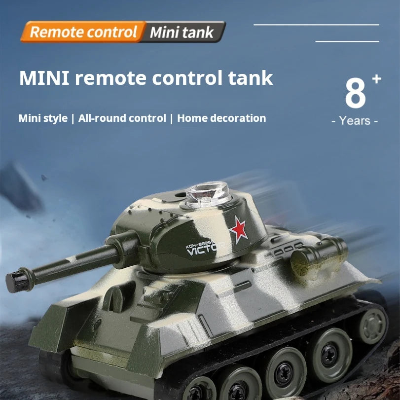 1:100 Scale Mini Tiger RC Tank Model ImitateRemote Radio Remote Control Tank Electronic Boys Toys for Children Kids Gifts