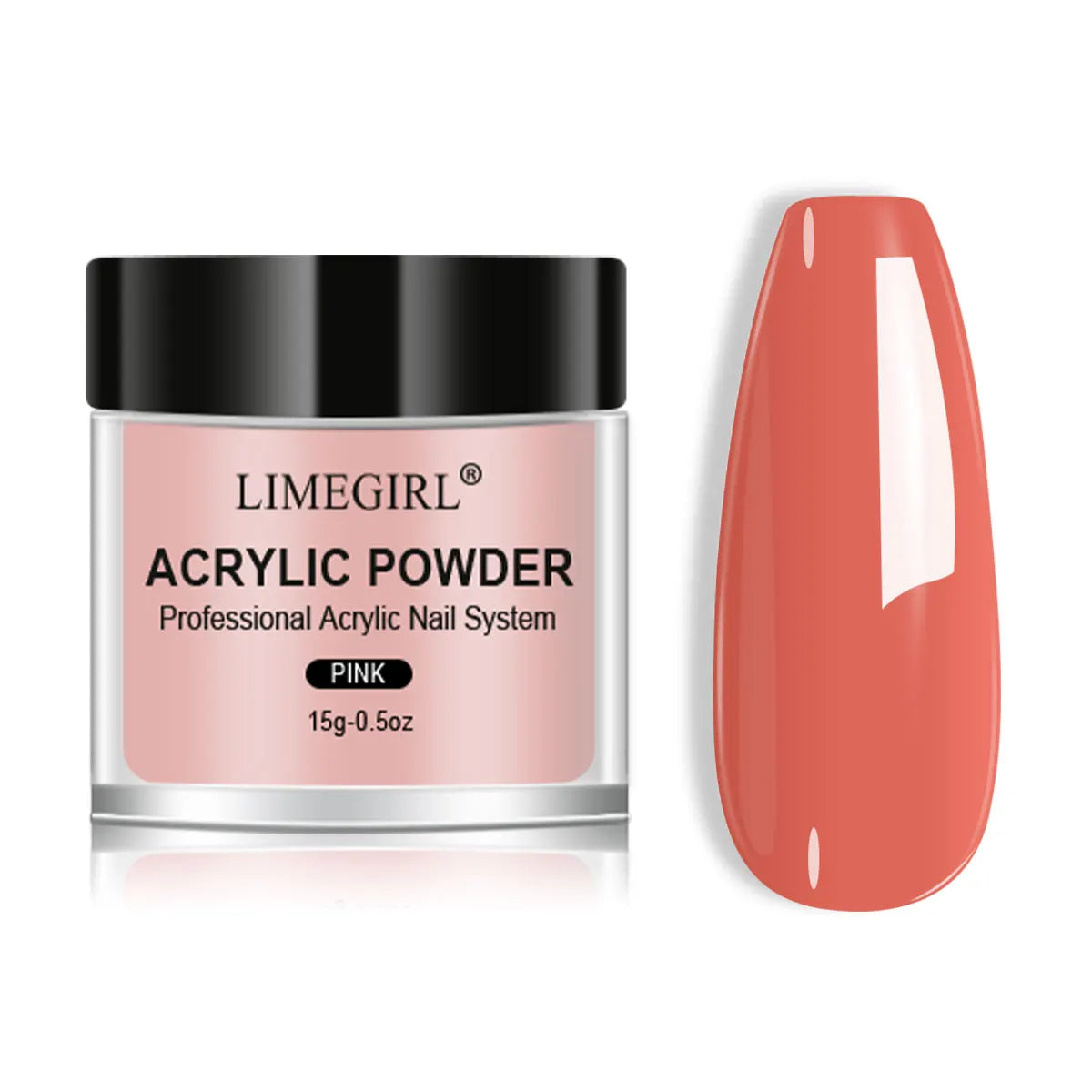 LIMEGIRL Acrylic Nail Powder Set – 5 Colors Professional Extension