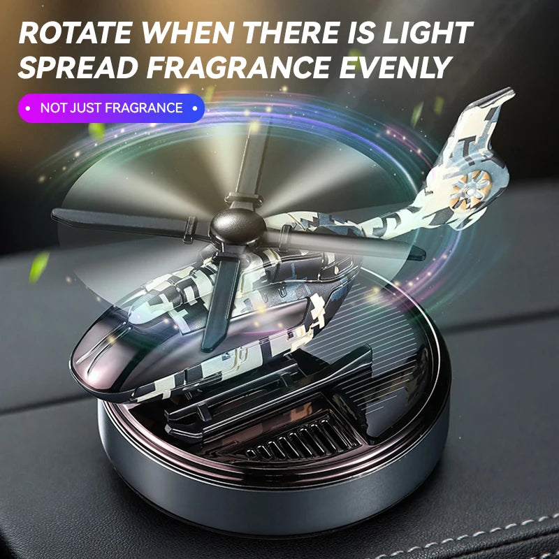 Solar Helicopter Car Air Freshener – DIY Aroma Diffuser Ornament
