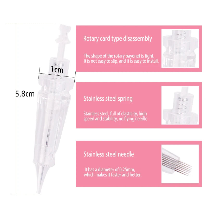 Disposable Tattoo Cartridge Needles – Permanent Makeup Micropigmentation