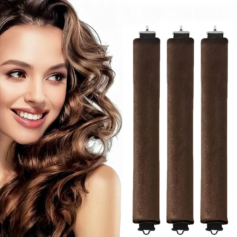 Heatless Hair Curlers – Curling Headband & Flexi Rod Set