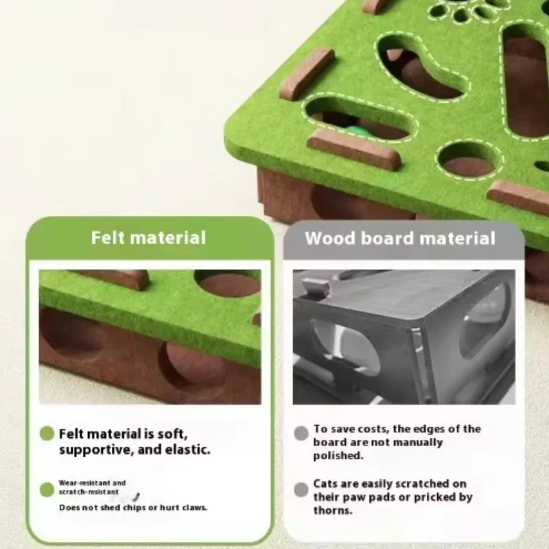 BrainyBox: Interactive Felt Maze for Cats
