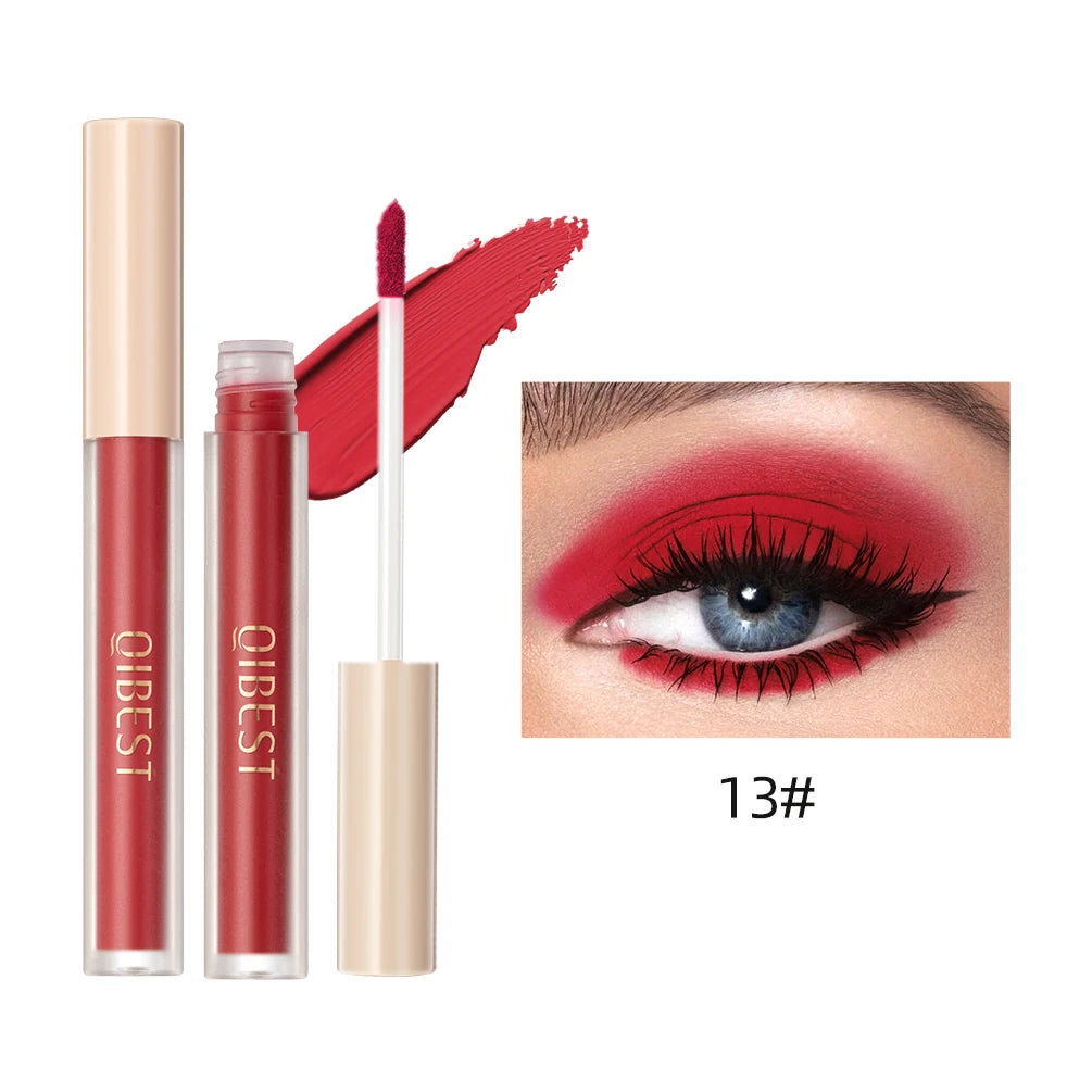 QIBEST Matte Liquid Shadow Collection – 8-Stick Set, Dual-Use for Eyes & Cheeks