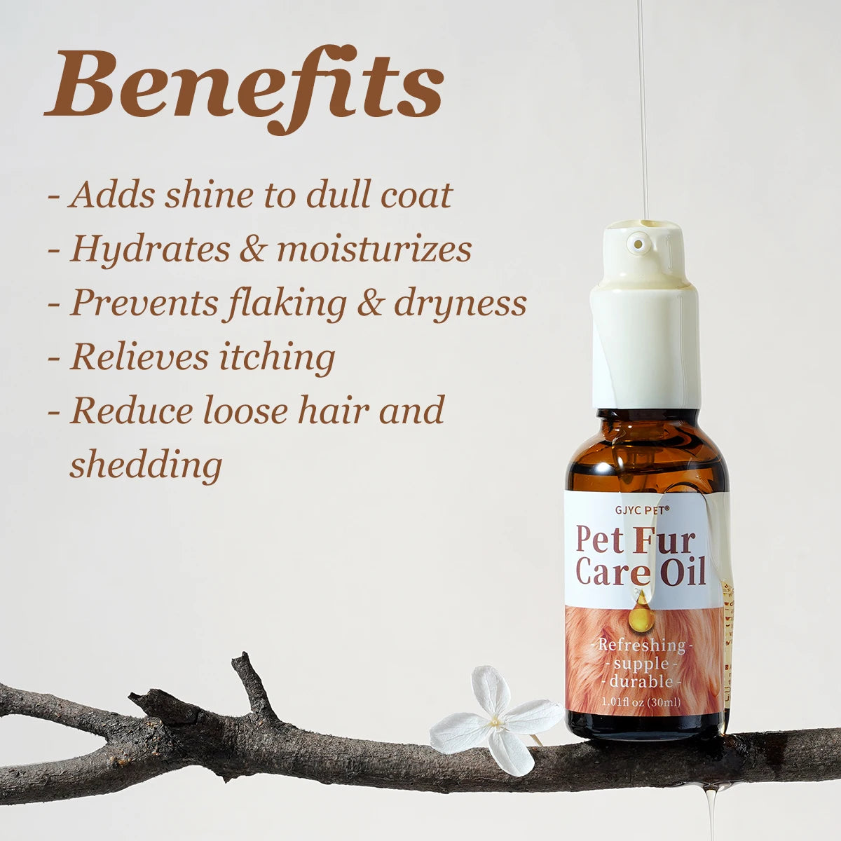 SilkCoat: Plant-Based Fur Conditioning Oil