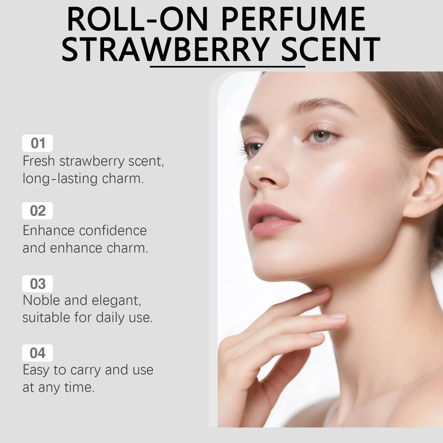 Strawberry Candy Women’s Eau de Parfum – Sweet Fruity Fragrance (Portable Spray)