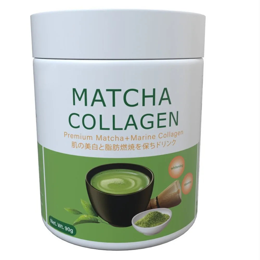MatchaGlow: Marine Collagen & Green Tea Beauty Drink Mix
