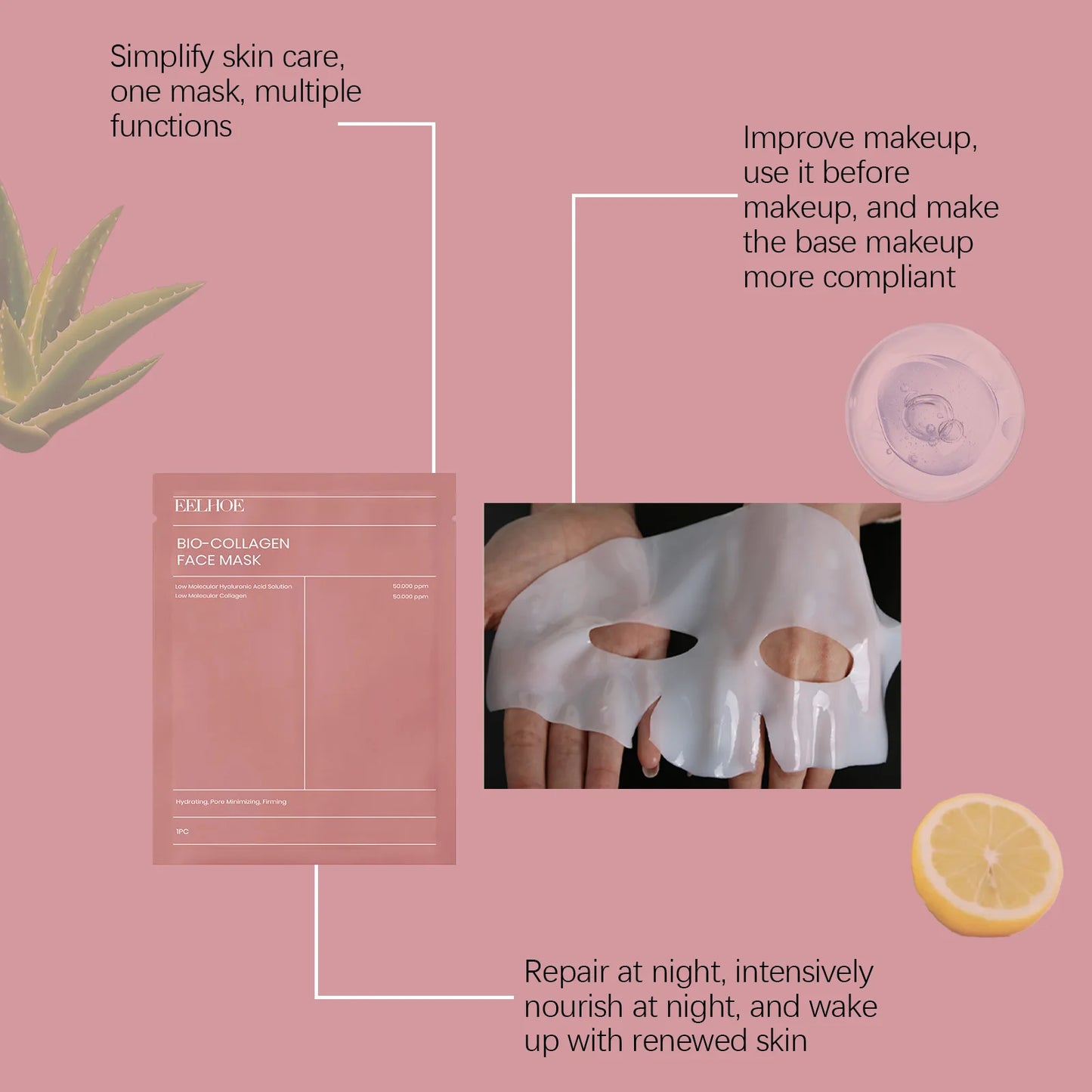 EELHOE Bio-Collagen Peel-Off Face Mask – Hydrating & Firming Care
