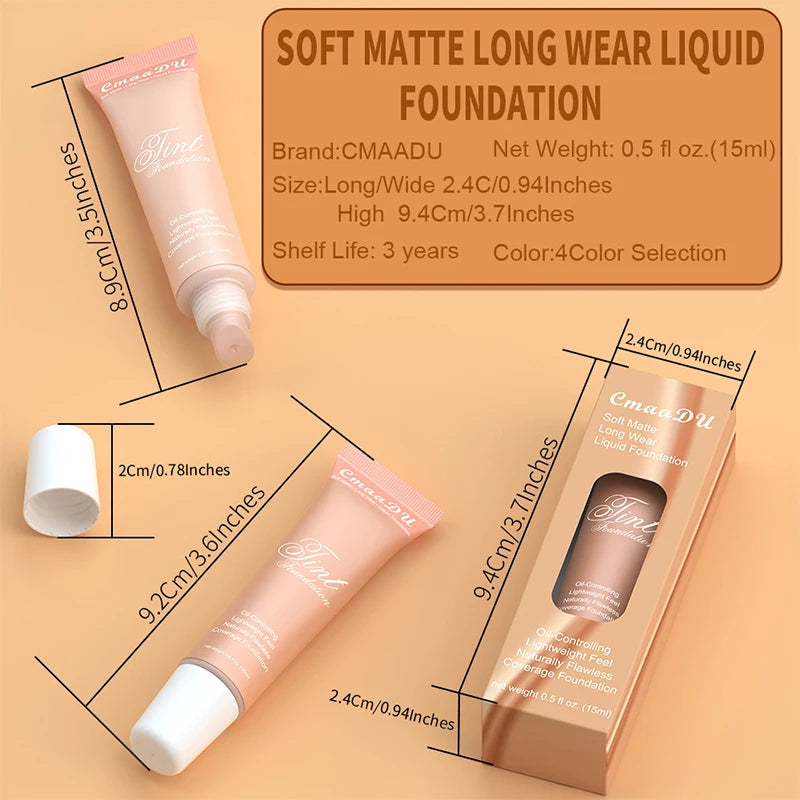 Full Coverage BB Cream & Foundation – Waterproof, Long-Lasting Face Corrector