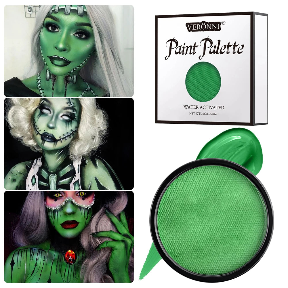6 Colors Water Activated Face & Body Paint Kit – Non-Toxic Makeup