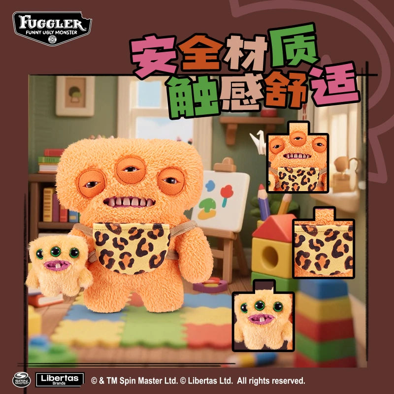 Fuggler Soft Plush Doll Toy Mini Rascals Series Cartoon Ugly Kawaii Parenting Teeth Monster Original Box Children Birthday Gifts