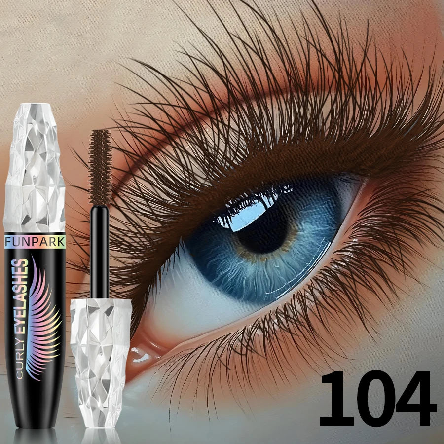 9-Color Waterproof Mascara – Lengthening & Volumizing Formula