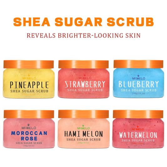 VelvetGlow: Shea Sugar Exfoliating Body Scrub