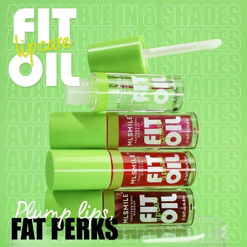 MLSMIL 8-Color Lip Oil Collection – Hydrating, Plumping & High-Shine Finish