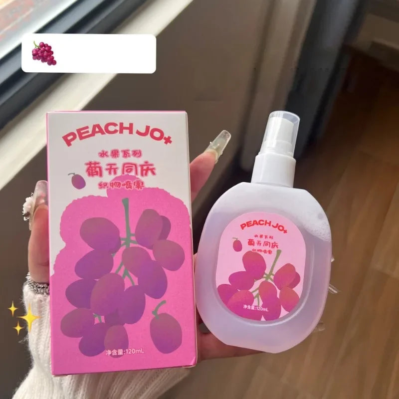 Clothes Perfume Spray Fresh Scent Long Lasting Deodorant for Men and Women Clothing Fruits Peach Odor Air Freshener Fragrance