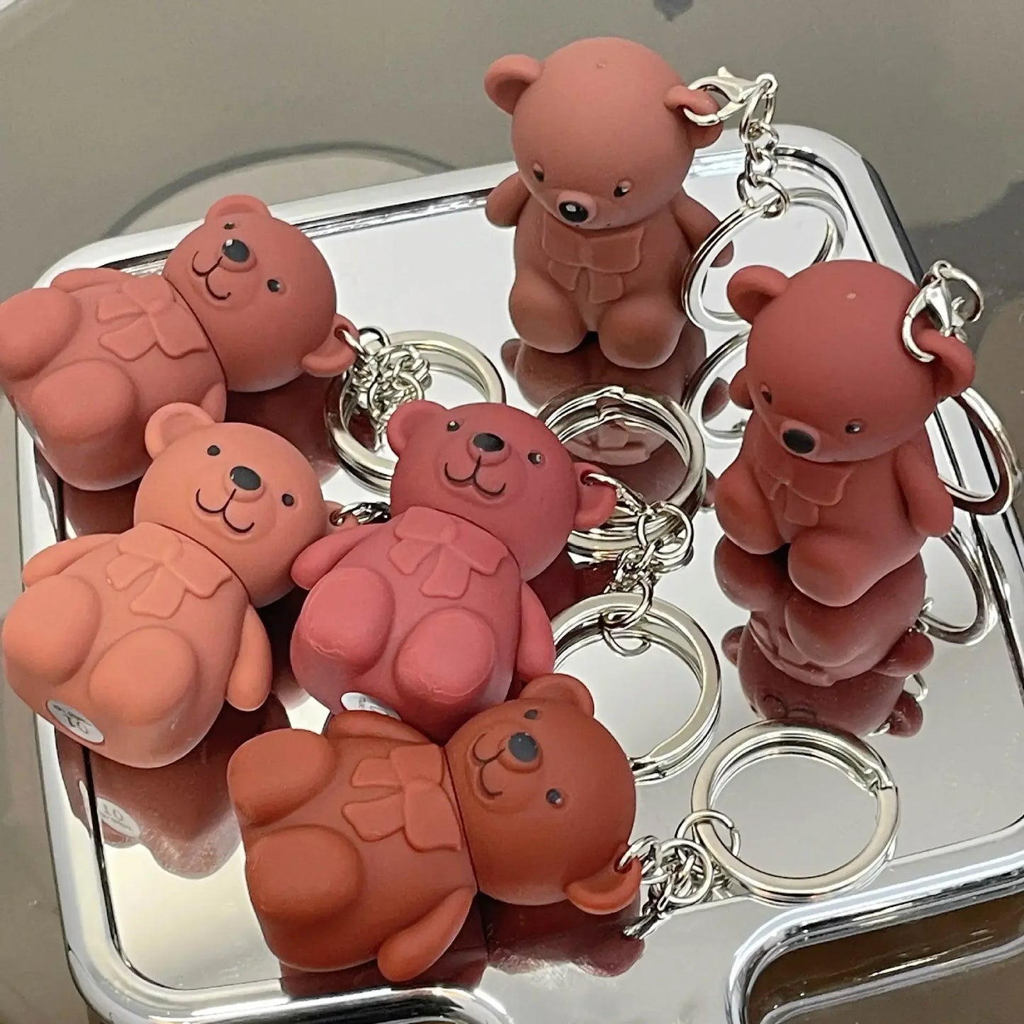 Cute Bear Lip Mud Keychain – Matte Velvet Lip Tint