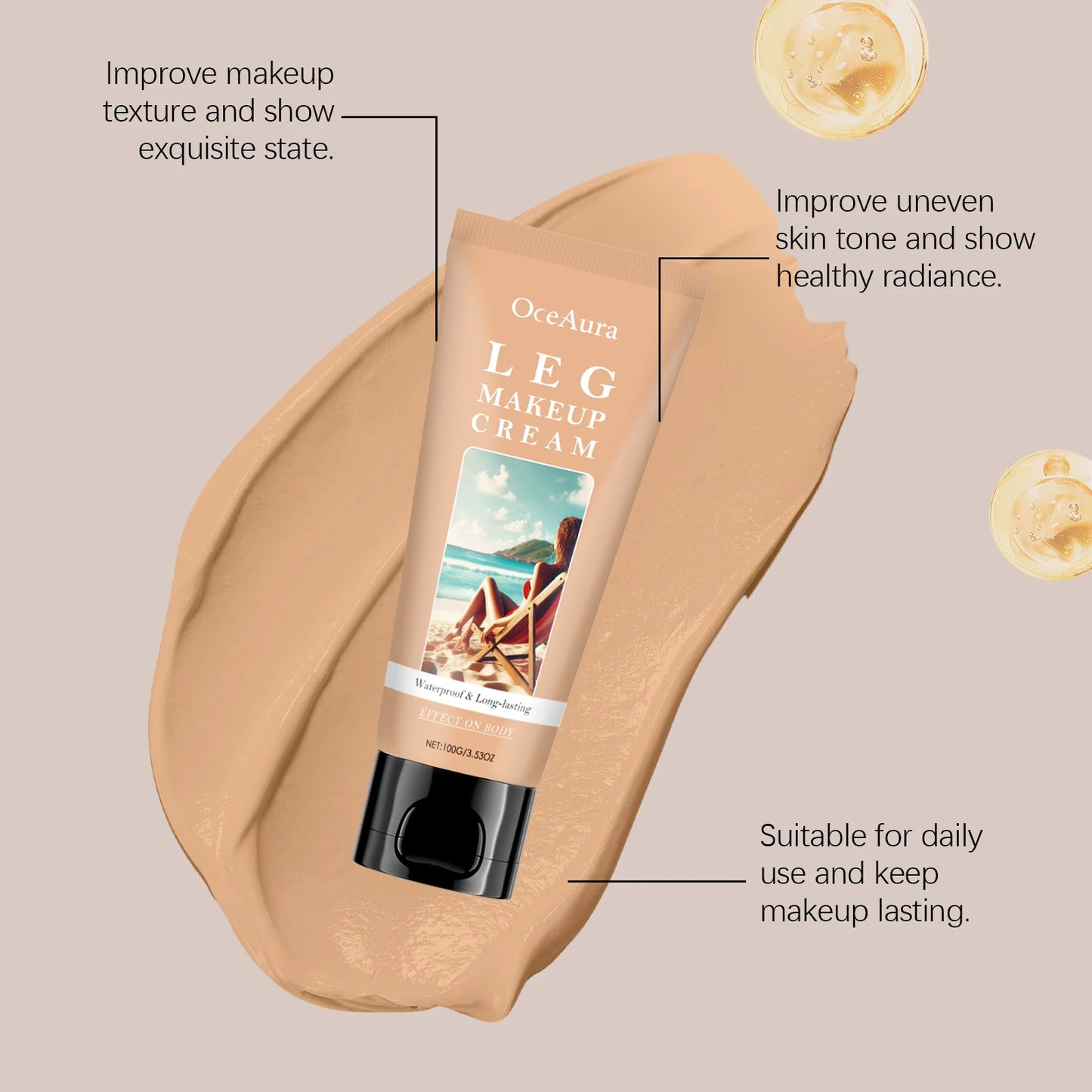 Instant Body Bronzer – Sun-Kissed Glow & Hyaluronic Acid 100ml