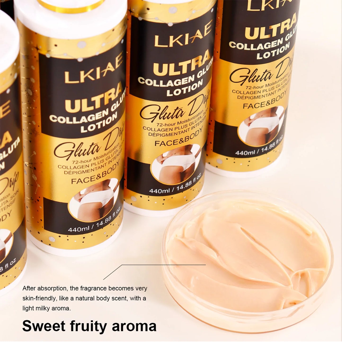 LKIAE Collagen & Glutathione Body Lotion – Hydrating & Smoothing Care