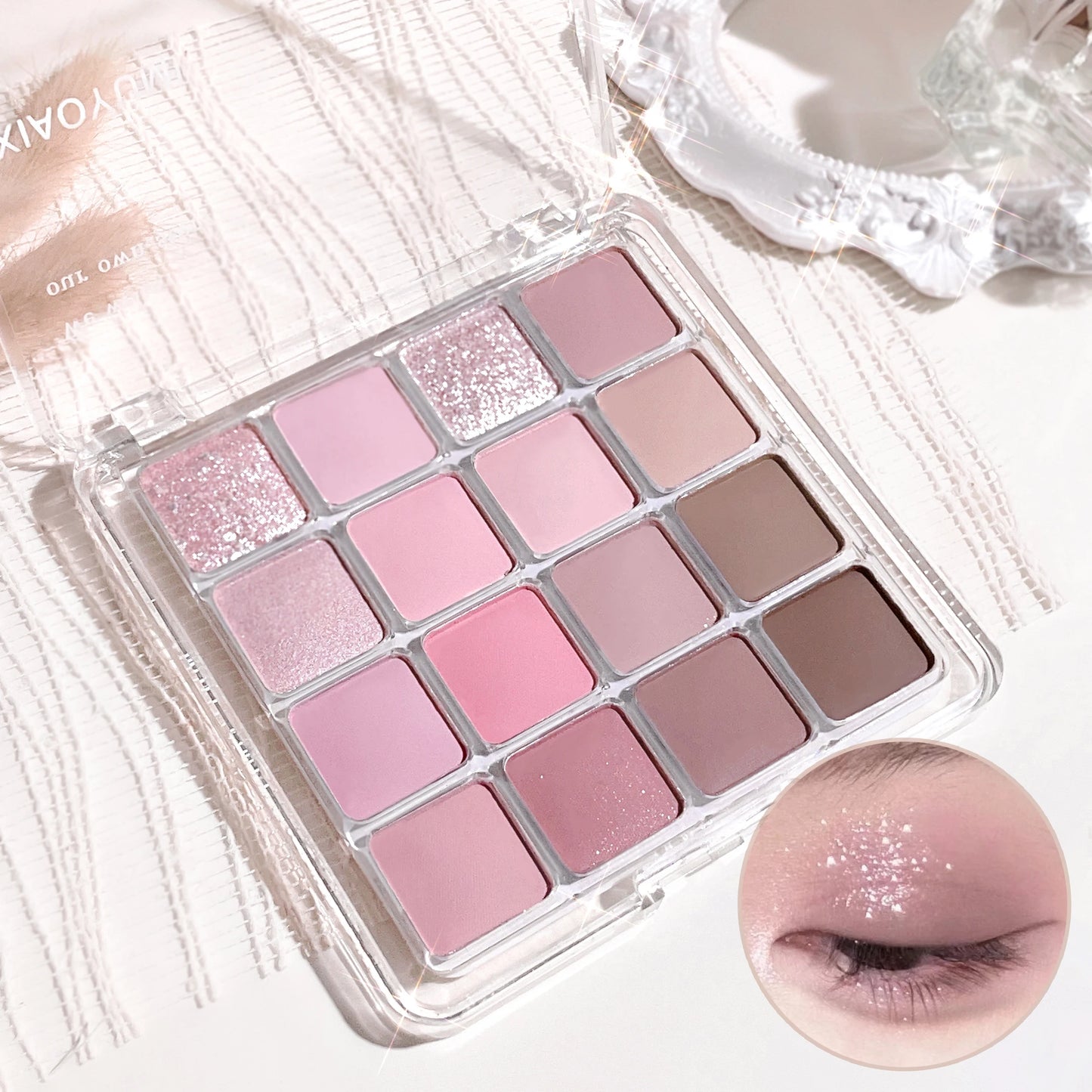 XIAOYUMI 16-Color Contour & Highlighter Palette – Waterproof Long Lasting