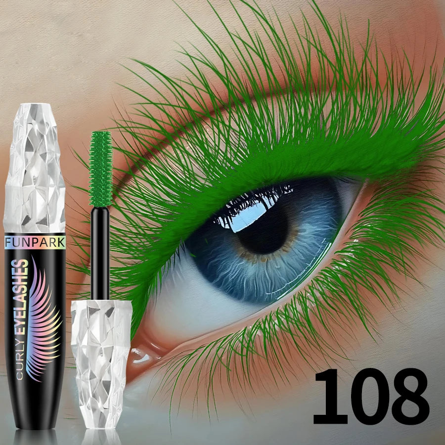 9-Color Waterproof Mascara – Lengthening & Volumizing Formula