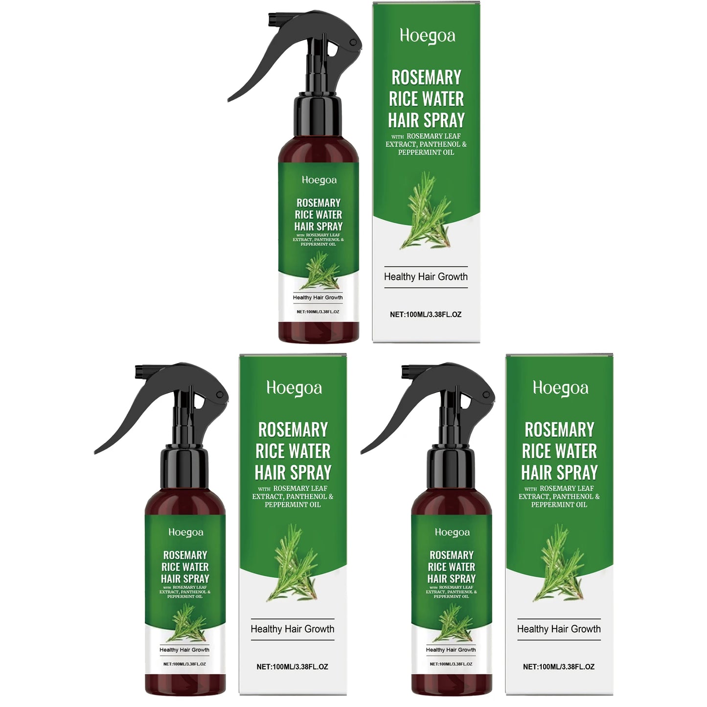 Rosemary & Rice Water Hair Growth Spray – Scalp Nourishing Mist