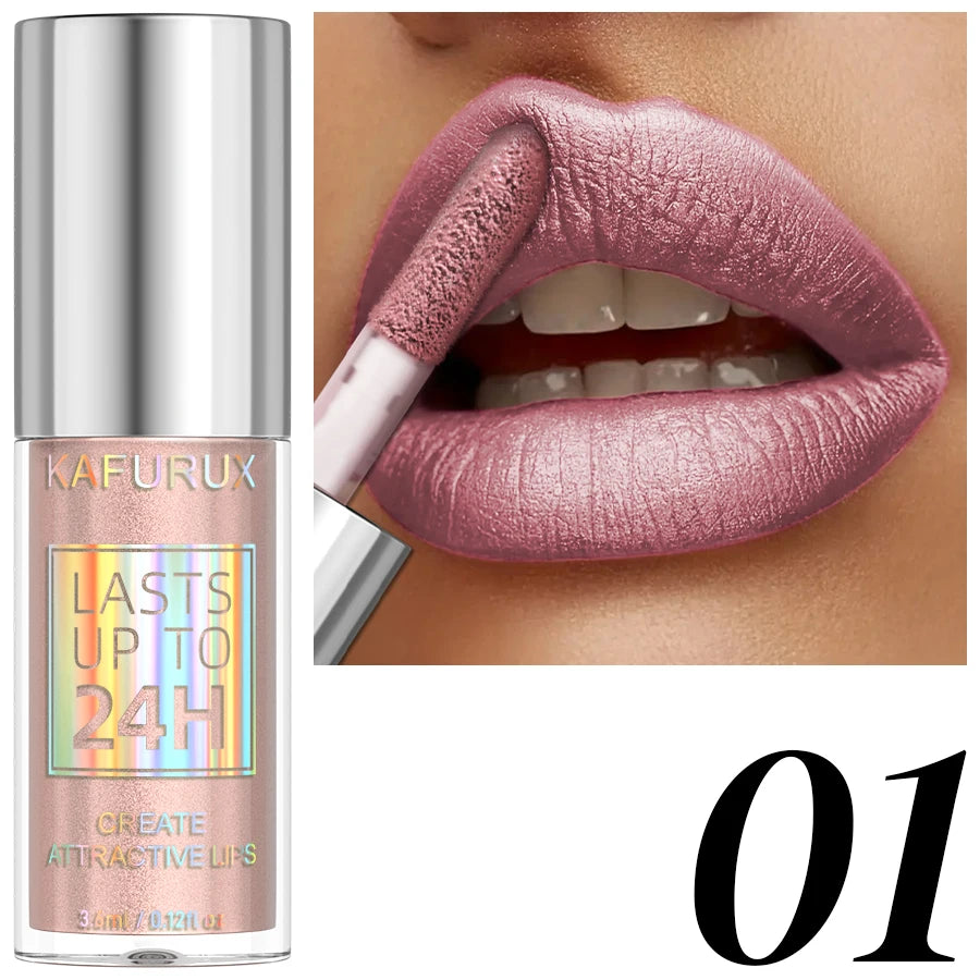 20-Color Glitter Lip Gloss Set – Waterproof Diamond Shine