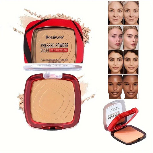 Matte Pressed Powder Foundation – Full Coverage Long Wear