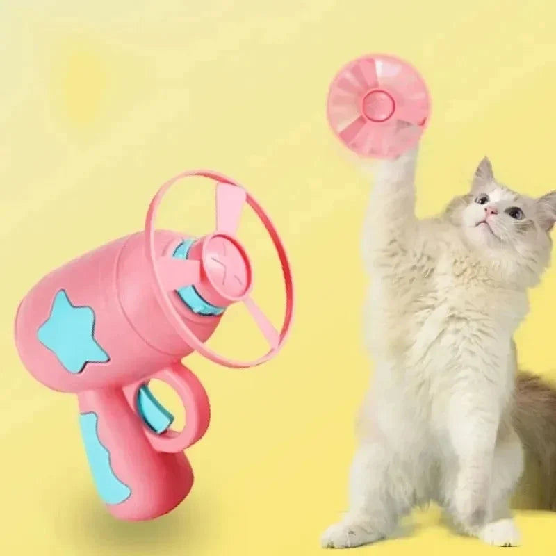 FlyLaunch: Interactive Cat Disc Shooter
