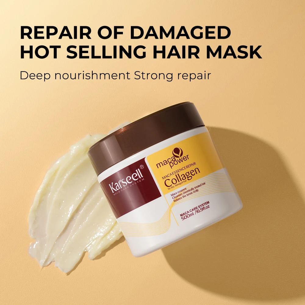 Karseell Collagen Hair Mask & Argan Oil Serum Set