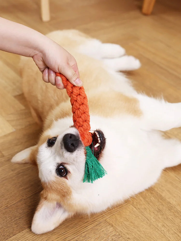 ToughCarrot: Bite-Resistant Cotton Chew Toy
