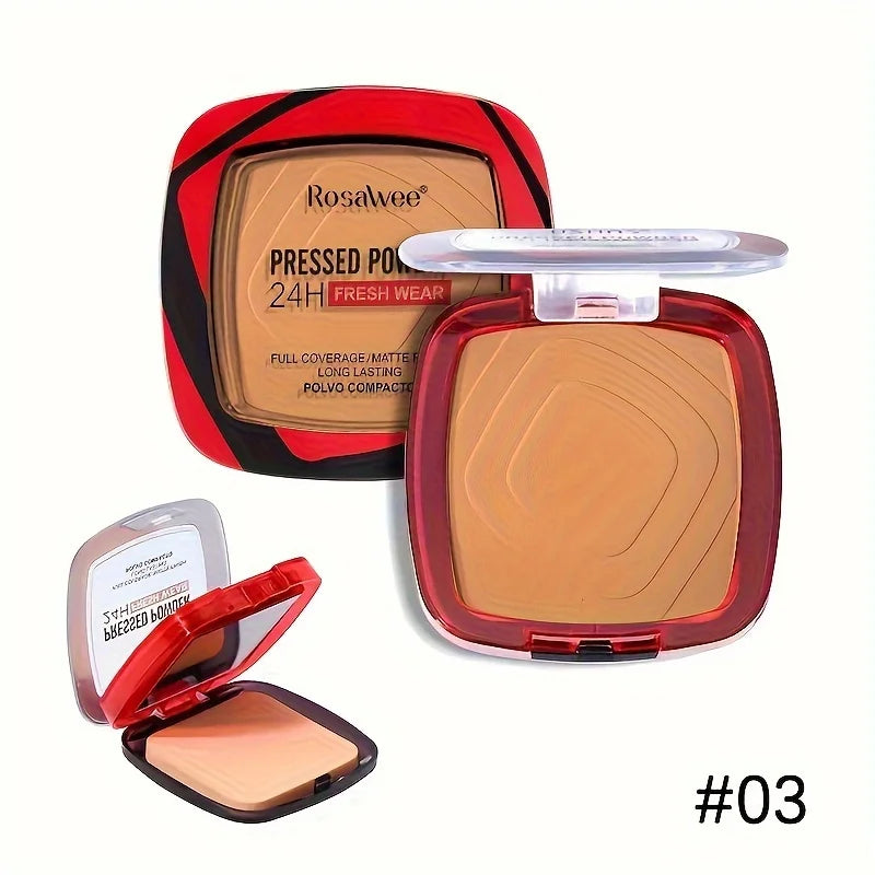 Matte Pressed Powder Foundation – Full Coverage Long Wear