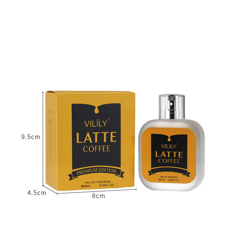 Vilily Men's Gourmet Perfume 60ml Premium Mellow Chocolate Fragrance Charming Coconut Coffee Light Perfume Woody Natural Spray