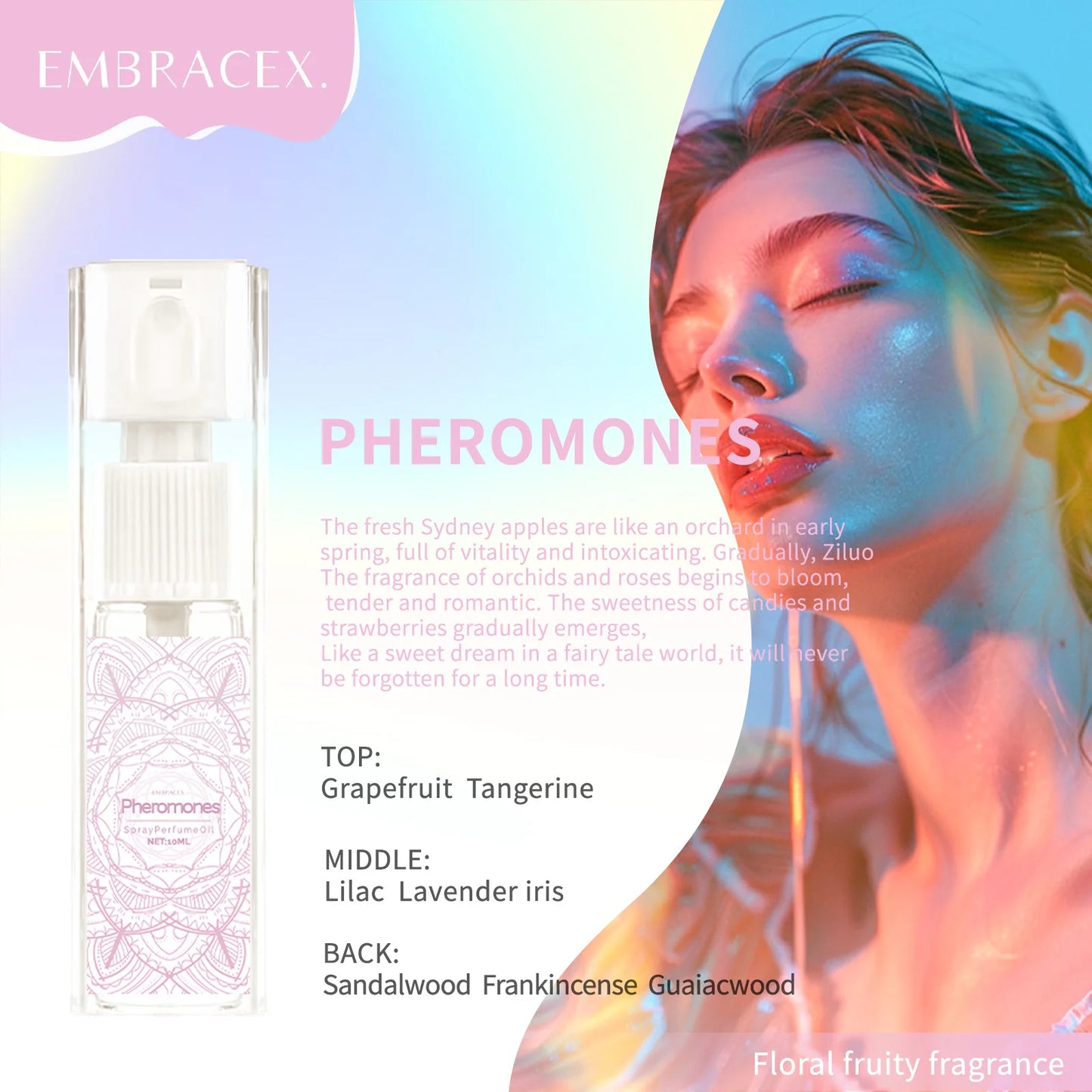 Women’s Perfume Spray Set – Essential Oil Fragrance (Floral Fruity Woody, Long-Lasting)