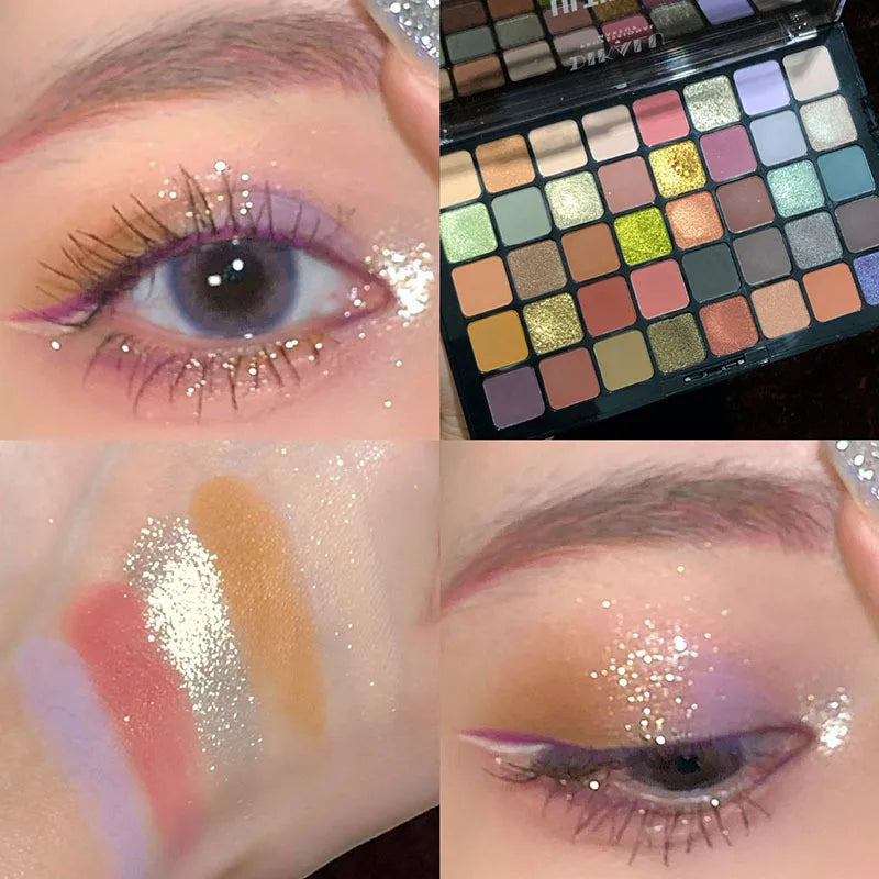 DIKALU Ultimate Utopia Palette – 40 Shades of Matte, Shimmer & Glitter Eyeshadow