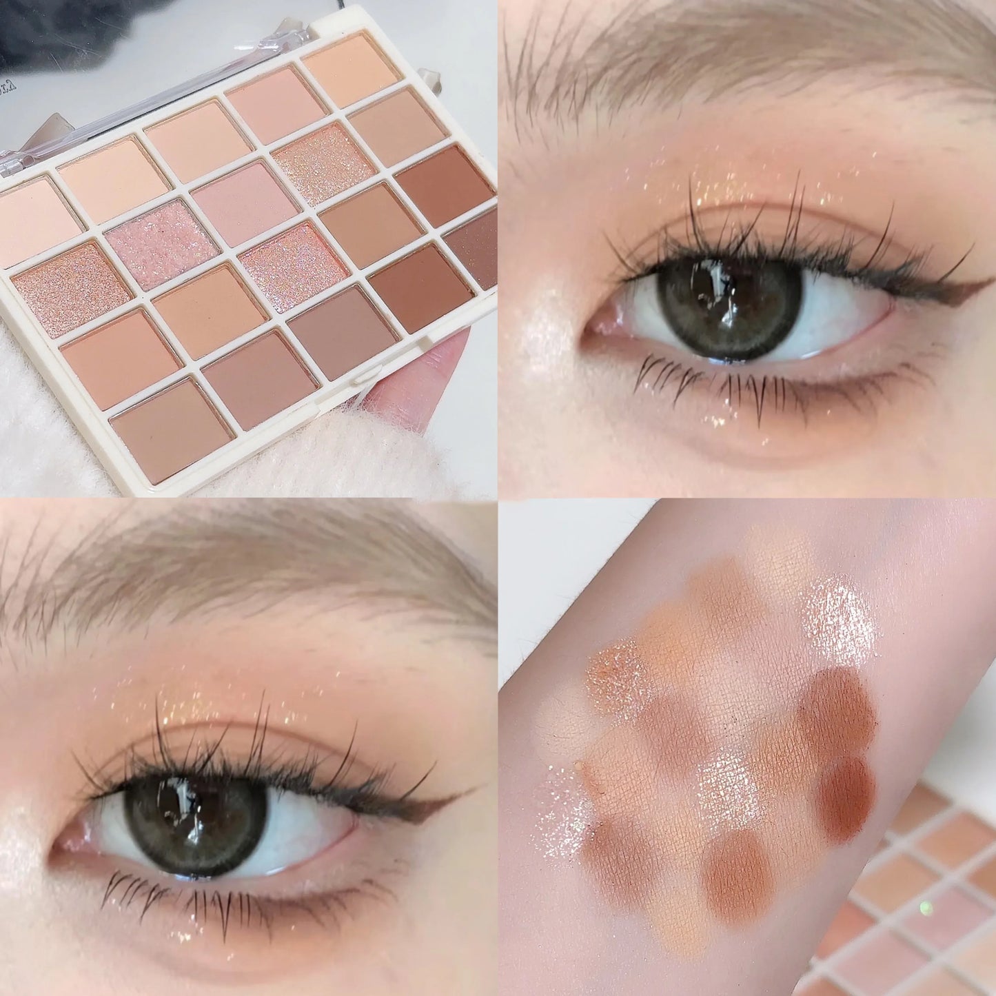 20-Color Matte Eyeshadow Palette – Waterproof Long Lasting