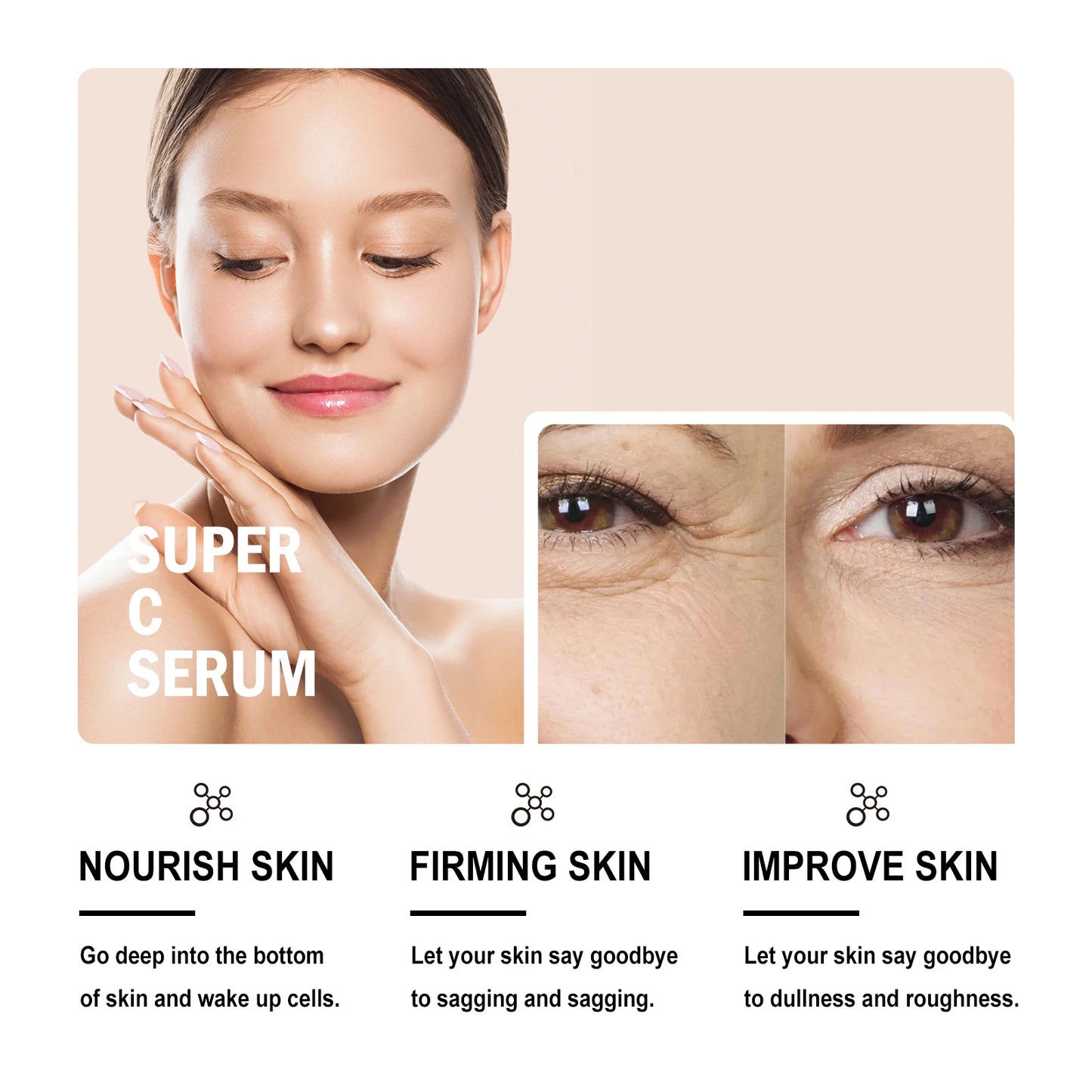 Vitamin C Serum with Niacinamide – Brightening & Hydrating Skin Care (109g)