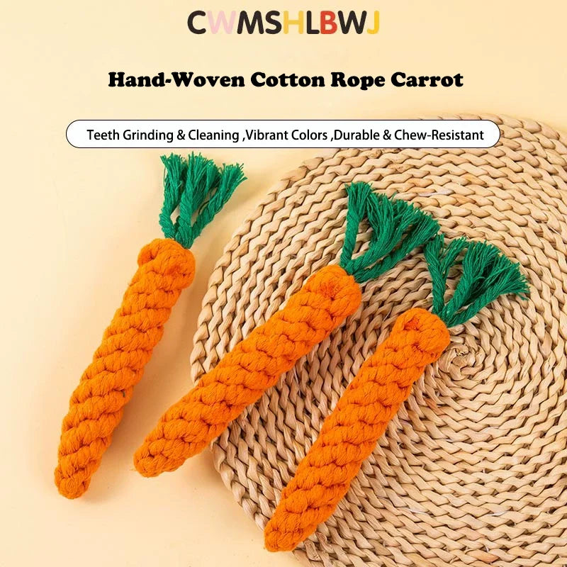 ToughCarrot: Bite-Resistant Cotton Chew Toy