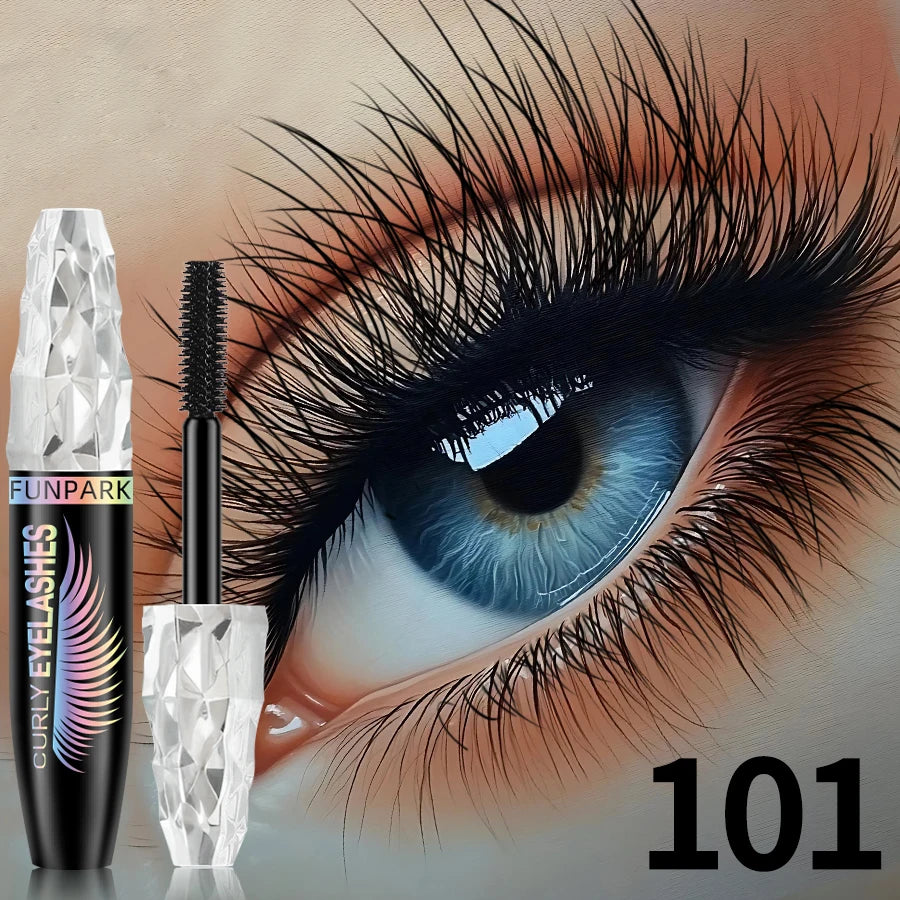 9-Color Waterproof Mascara – Lengthening & Volumizing Formula