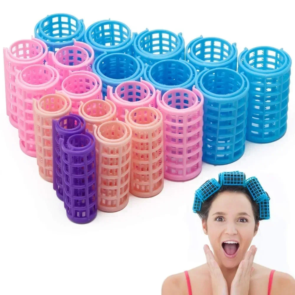 Heatless Hair Curler Set – No Heat Curling Rollers (Multi-Size Options)
