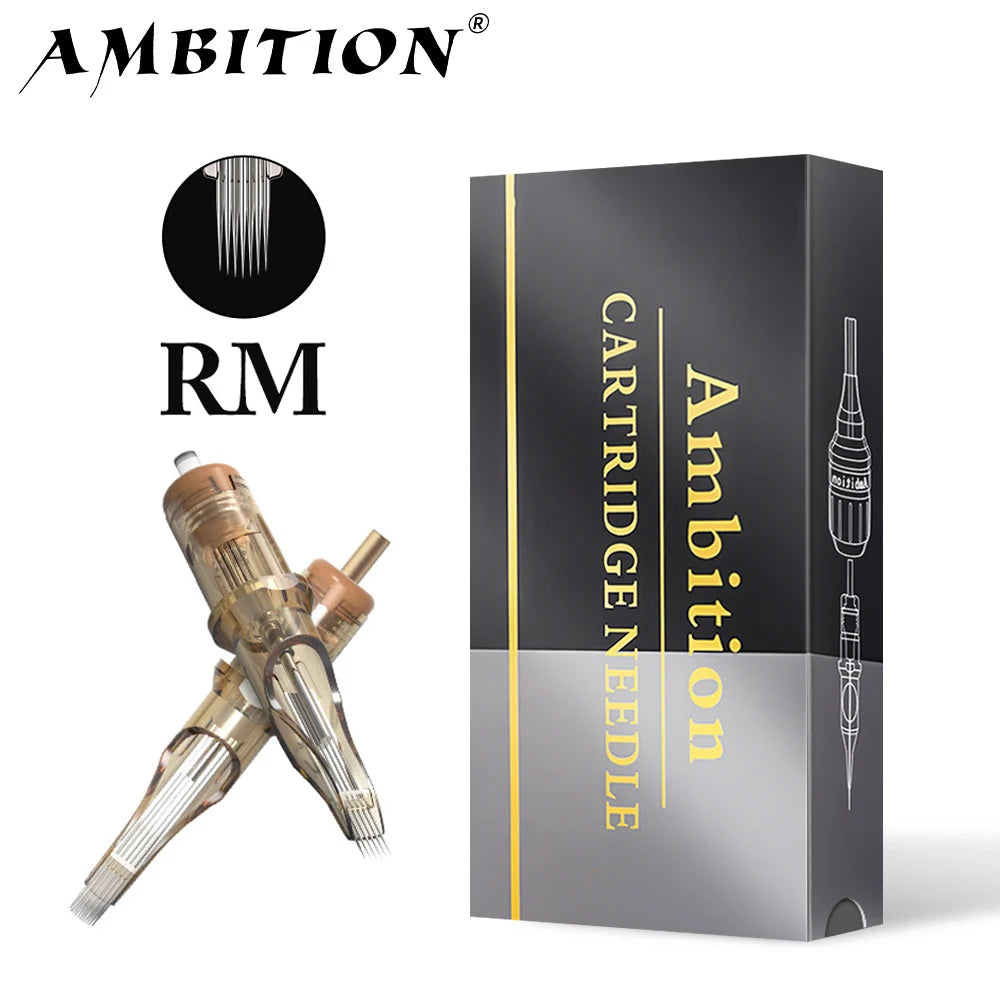 Ambition Tattoo Cartridge Needles – Round Magnum 20pcs Sterile