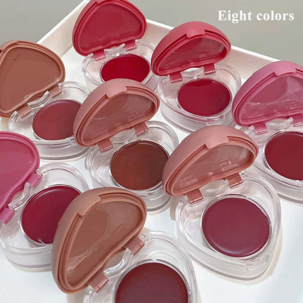 HERORANGE Lip & Cheek Mud – Matte Cream Blush with Brush