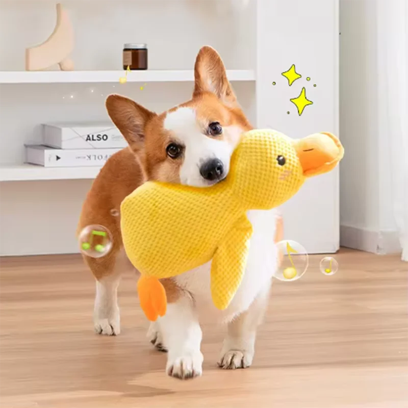 DuckieBuddy: Soft Plush Comfort Toy for Pets