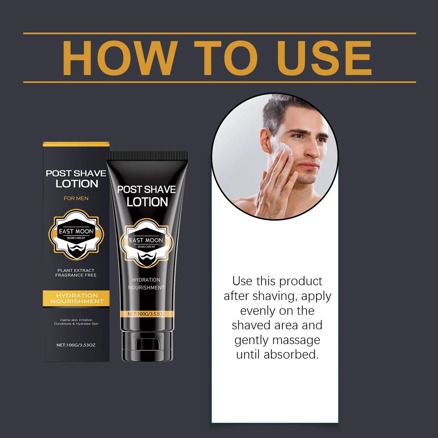 HydraSmooth: Hyaluronic Aftershave & Beard Care Lotion