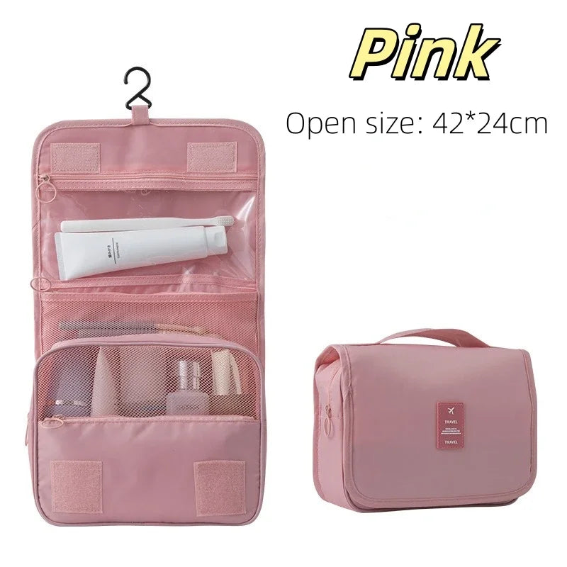 Hanging Travel Toiletry Bag with Hook (Waterproof)