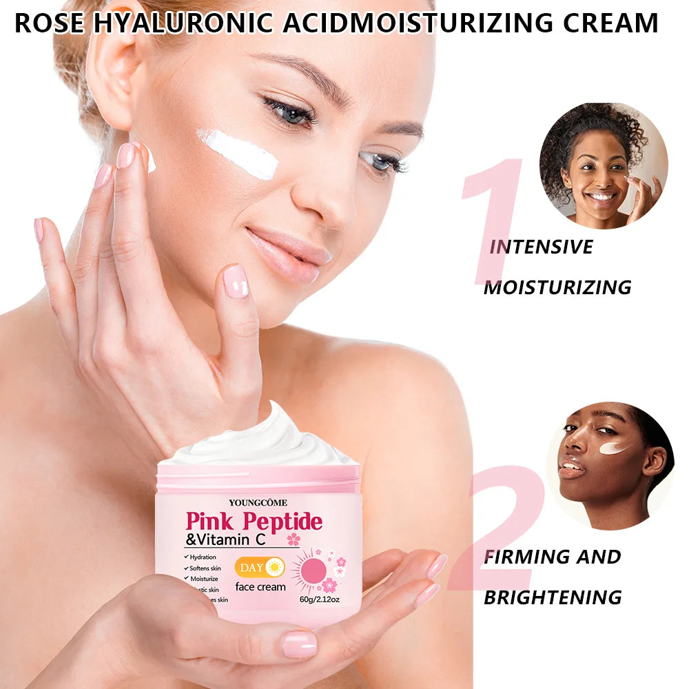 Day & Night Skincare Set – Pink Peptide, Vitamin C, Sakura & Retinol Firming Kit