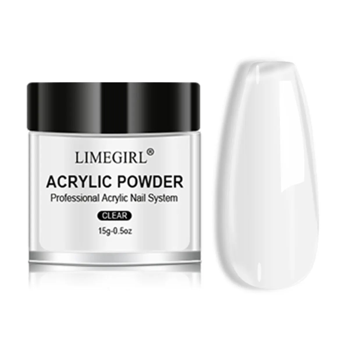 LIMEGIRL Acrylic Nail Powder Set – 5 Colors Professional Extension
