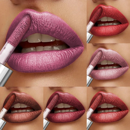 20-Color Glitter Lip Gloss Set – Waterproof Diamond Shine