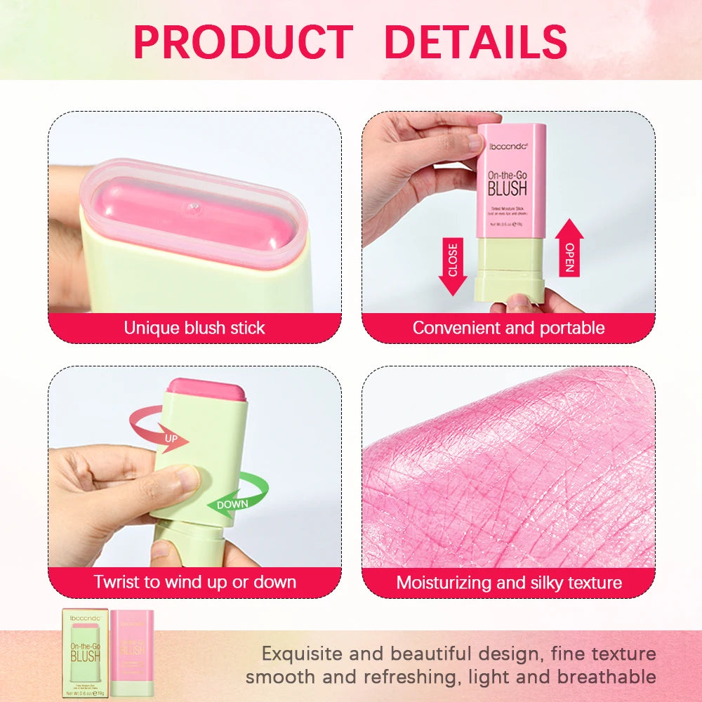 3-in-1 Cream Blush Stick – Lips, Eyes & Cheeks