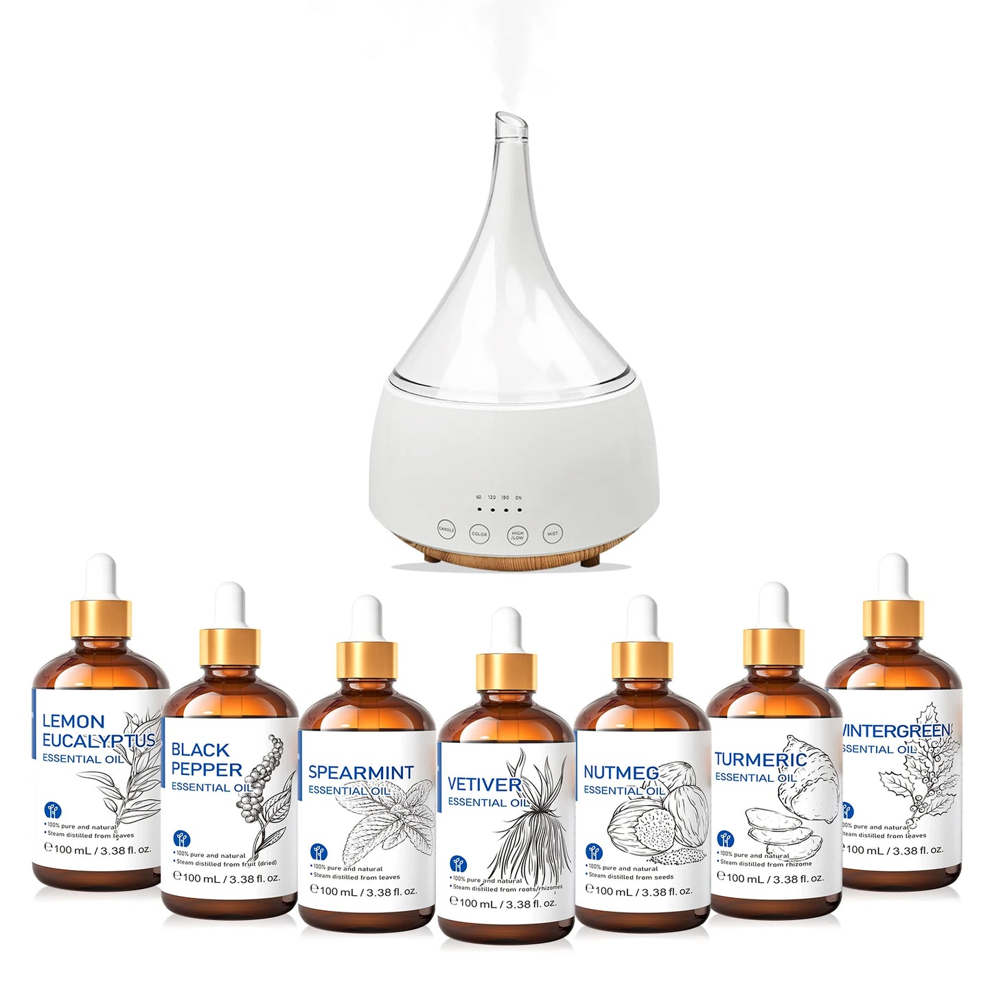 HIQILI Essential Oil – 100ml Natural Aromatherapy Oil