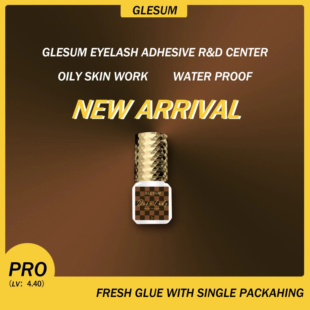 Glesum Eyelash Extension Glue – Fast Dry Latex-Free Adhesive