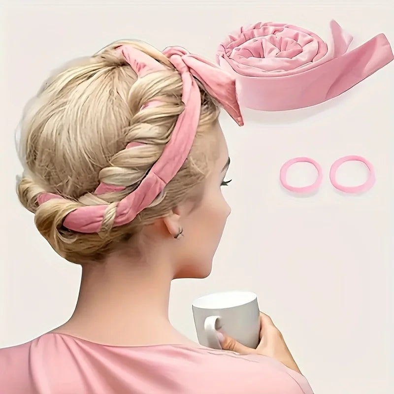 Heatless Curling Headband – No Heat Hair Curler Rod Set